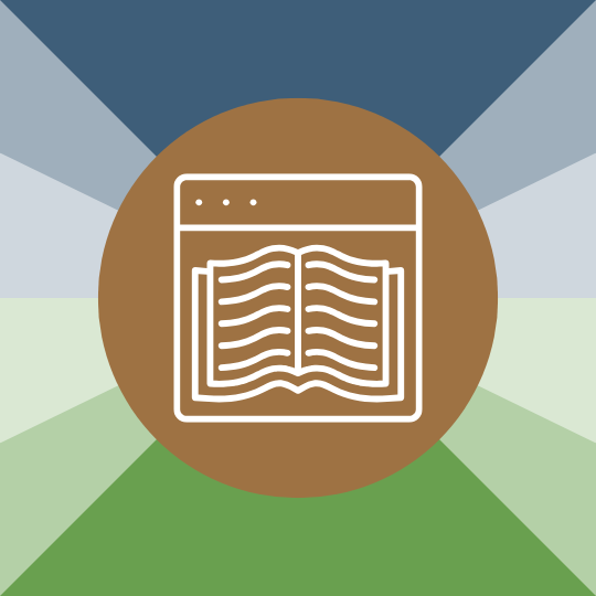 Icon of a story on a screen