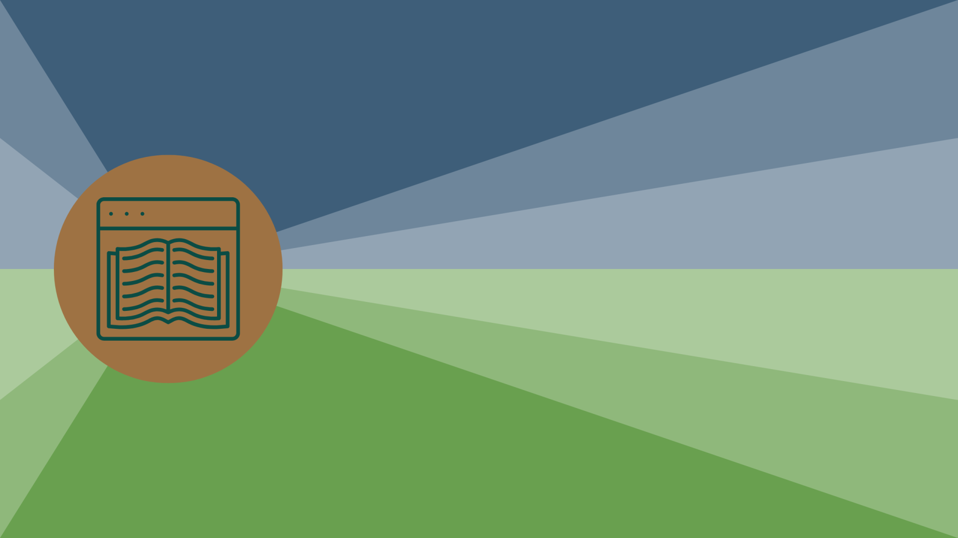 A logo showing a story inside a webpage to indicate digital storytelling