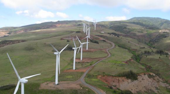 Windmills in Hawaii rangelands