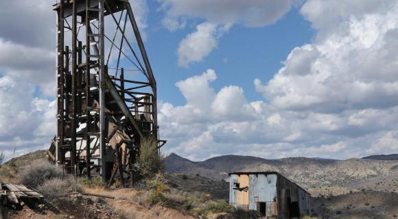 mining equipment on hillside